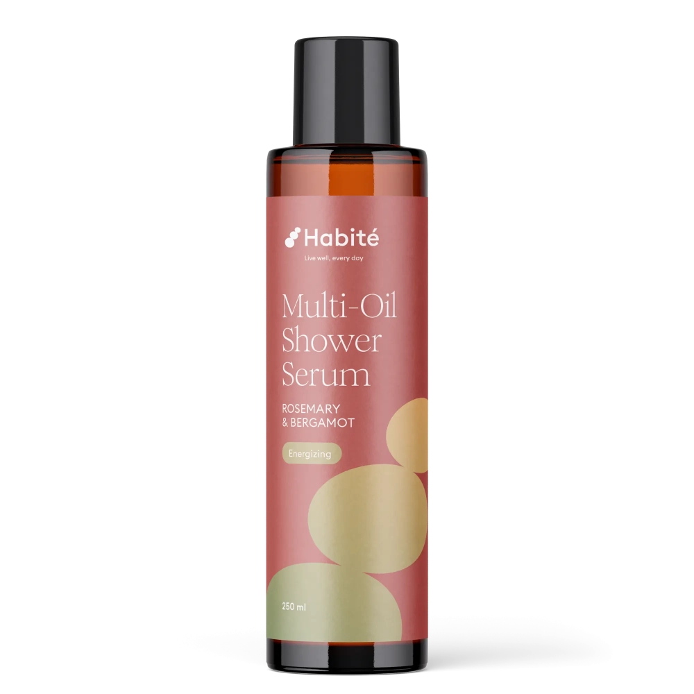 Energizující multi-olejové sprchové sérum Rozmarýn a bergamot