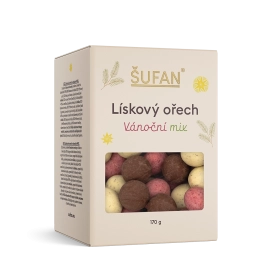 Lískové ořechy v čokoládě - vánoční mix 170 g